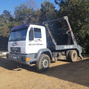 skip bin rental truck